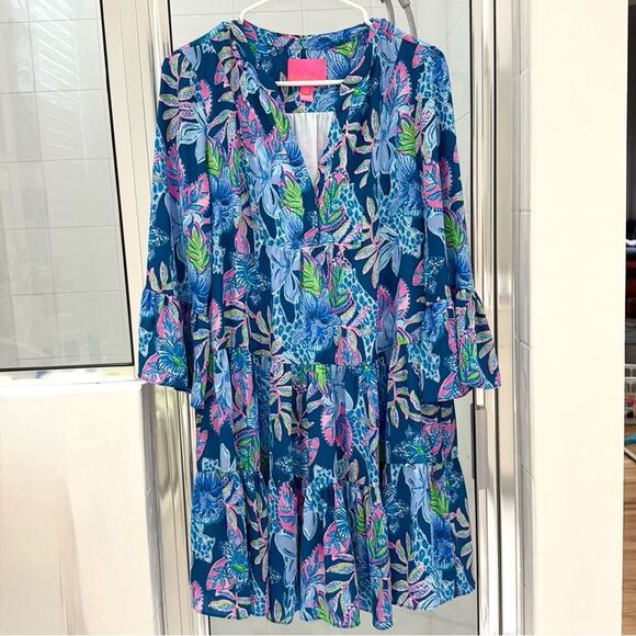 Lilly Pulitzer Gabriel Tiered Mini Lined size 2 - Picture 3 of 9